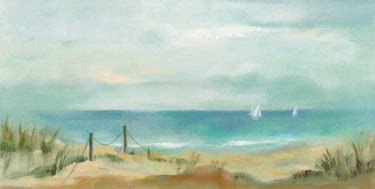 Art Print on canvas Serenity on the Beach by Vassileva Silvia Coastal Impressionism artwork