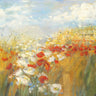 Art Print on canvas Poppies and Larkspur by Rowan Carol Floral Post-Impressionism artwork