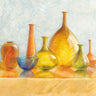 Colorful glass vessels still-life canvas art print by Nai Danhui, featuring vibrant glassware in a detailed, artistic composition.