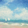 Art Print on canvas Rounding the Buoy by Purinton Julia Abstract Post-Impressionism artwork