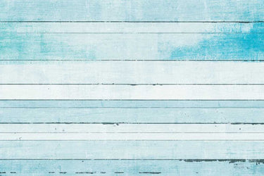 Art Print on canvas Beachscape Palms IX blue by Mullan Michael Abstract Post-Impressionism artwork
