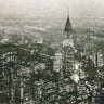 Feeling at home Manhattan at Night photography canvas art print featuring a city skyline illuminated at dusk.