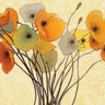 Art Print on canvas Pumpkin Poppies I by Novak Shirley Floral Rococo artwork