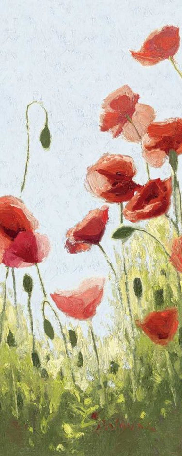 Art Print on canvas Mountain Poppies II - Wag by Novak Shirley Floral Post-Impressionism artwork