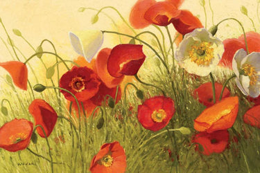Art Print on canvas Havin a Heat Wave - Wag by Novak Shirley Floral Post-Impressionism artwork