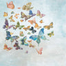 Art Print on canvas Beautiful Butterflies v3 Sq Light by Nai Danhui Animals Rococo artwork