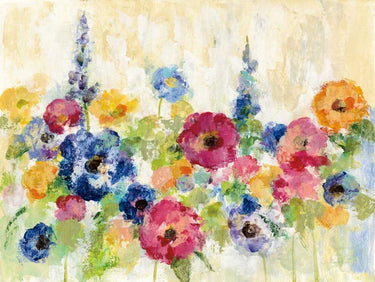 Art Print on canvas Sunshine Field Flowers by Vassileva Silvia Floral Post-Impressionism artwork