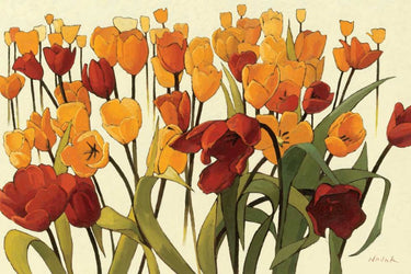 Art Print on canvas Tulipomania by Novak Shirley Floral Post-Impressionism artwork