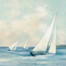 Art Print on canvas Sailboats at Sunrise by Purinton Julia Coastal Expressionism artwork