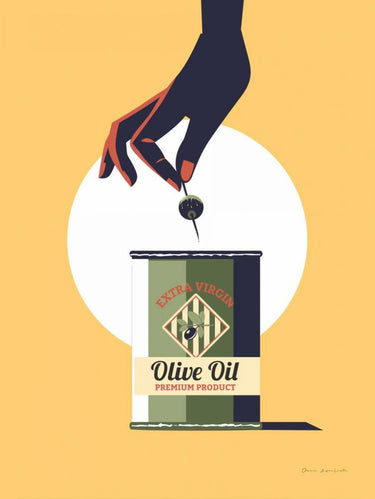 Art Print on canvas Olive Oil by Escalante Omar Kitchen Post-Impressionism artwork