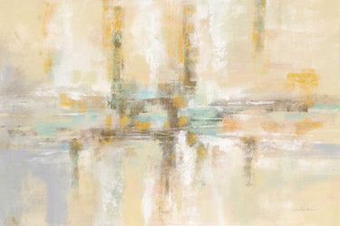 Art Print on canvas Winter Fjord by Vassileva Silvia Abstract Post-Impressionism artwork