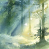 Art Print on canvas Shady Grove by Pete Katrina Landscape Post-Impressionism artwork