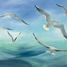 Art Print on canvas Sea Flight by Purinton Julia Animals Impressionism artwork