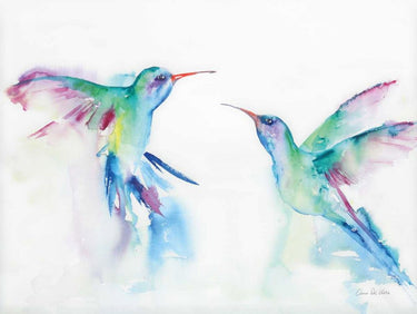 Art Print on canvas Hummingbirds I by Del Valle Aimee Abstract Post-Impressionism artwork
