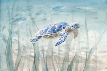 Art Print on canvas Undersea Turtle by Nai Danhui Animals Modernism artwork