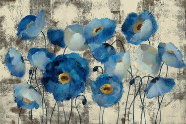 Art Print on canvas Aquamarine Floral by Vassileva Silvia Floral other artwork