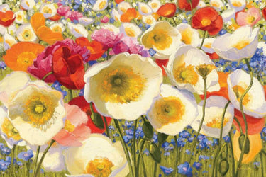 Art Print on canvas Sunny Abundance by Novak Shirley Floral Post-Impressionism artwork