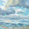 Art Print on canvas Summer Clouds by Vassileva Silvia Coastal Realism artwork