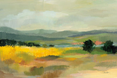 Art Print on canvas Sunflower Field by Vassileva Silvia Floral Impressionism artwork