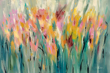 Art Print on canvas Summer Garden Joy by Vassileva Silvia Abstract Post-Impressionism artwork