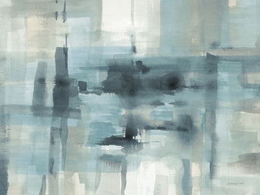 Art Print on canvas Liquid Structure Tranquil Aqua Crop by Nai Danhui Abstract Post-Impressionism artwork