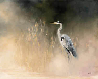 Art Print on canvas Peaceful Egret by Purinton Julia Animals Modernism artwork