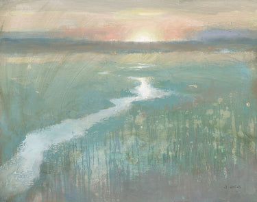 Art Print on canvas Evening Stream by Wiens James Abstract Post-Impressionism artwork