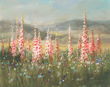 Art Print on canvas Wild Foxglove Meadow by Nai Danhui Floral Post-Impressionism artwork