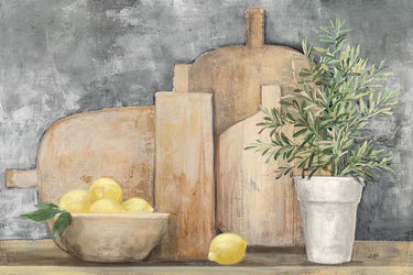 Art Print on canvas Rustic Kitchen Gray by Purinton Julia Food Post-Impressionism artwork
