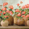 Art Print on canvas Cottage Geraniums by Purinton Julia Country French Realism artwork
