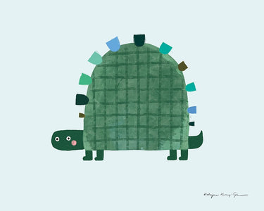 Art Print on canvas Turtle by Kucwaj-Tybur Kasia Animals Post-Impressionism artwork