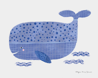 Art Print on canvas Whale by Kucwaj-Tybur Kasia Animals Post-Impressionism artwork