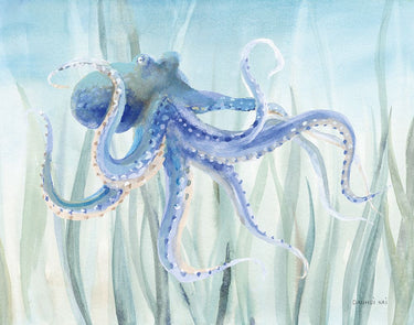 Art Print on canvas Undersea Octopus Seaweed by Nai Danhui Animals Post-Impressionism artwork