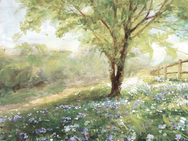 Art Print on canvas Field of Bluebells Neutral by Nai Danhui Floral Impressionism artwork