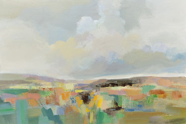 Art Print on canvas Emerald Meadow by Vassileva Silvia Floral Modernism artwork