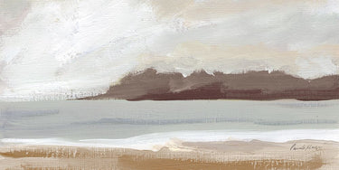 Art Print on canvas Lake Beach Neutral Crop by Munger Pamela Coastal Modernism artwork