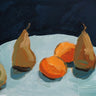 Art Print on canvas Pear and Orange by Munger Pamela Food Realism artwork