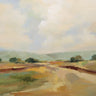 Art Print on canvas Glowing Sky by Vassileva Silvia Landscape Modernism artwork