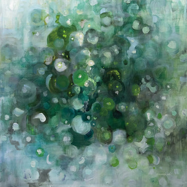 Art Print on canvas Emerald Constellation by Nai Danhui Abstract Post-Impressionism artwork