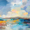 Art Print on canvas Seaside Sunset by Vassileva Silvia Coastal Post-Impressionism artwork