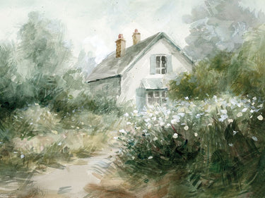 Art Print on canvas Cottage Garden II by Nai Danhui Floral Post-Impressionism artwork