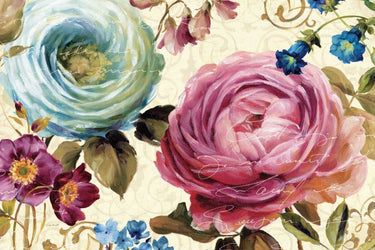 Art Print on canvas Victorias Dream III by Audit Lisa Floral Impressionism artwork