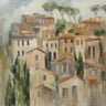 Art Print on canvas Pines and Florence by Vassileva Silvia European Post-Impressionism artwork