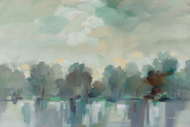 Art Print on canvas Indigo Haze by Vassileva Silvia Landscape Post-Impressionism artwork