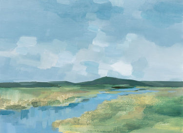 Art Print on canvas Meanders v2 by Vassileva Silvia Coastal Impressionism artwork