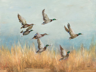 Art Print on canvas Autumn Flock by Purinton Julia Decorative Post-Impressionism artwork