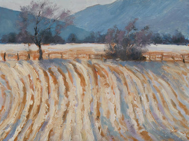 Art Print on canvas Valley Snowfall by Overstreet Carson Country French Impressionism artwork