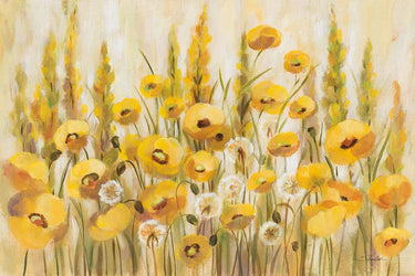 Art Print on canvas Yellow Field by Vassileva Silvia Floral Post-Impressionism artwork