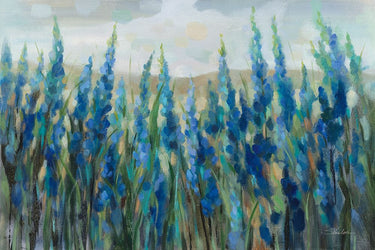 Art Print on canvas Blue Meadow by Vassileva Silvia Floral Impressionism artwork