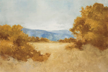 Canvas Art Print August Fields Orange Landscape subject by Purinton Julia Fine Art Print quality